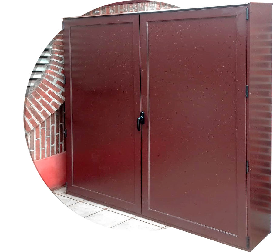 Armarios de aluminio. Los armarios de aluminio son una opción de almacenaje ideal para cualquier estancia de tu empresa o de tu hogar, en interiores o exteriores.